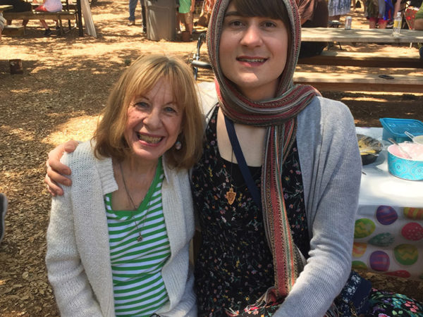 Cynthia Phillips, long-time transgender activist and the author’s daughter, Bobby Gohlke, 2019
